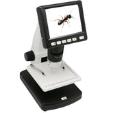 Microscopio digital independiente con pantalla LCD de 3,5 pulgadas y 5 megapíxeles, 500X, 8 LED, compatible con tarjeta TF de hasta 32 GB (DMS-038M), DMS-038M 500X